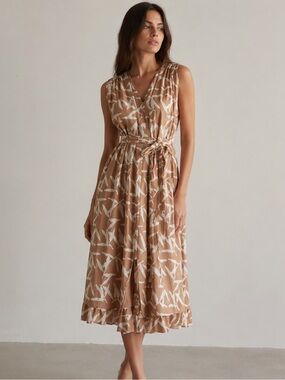 MIRTH Marais sleeveless cotton/silk sleeveless dress size S